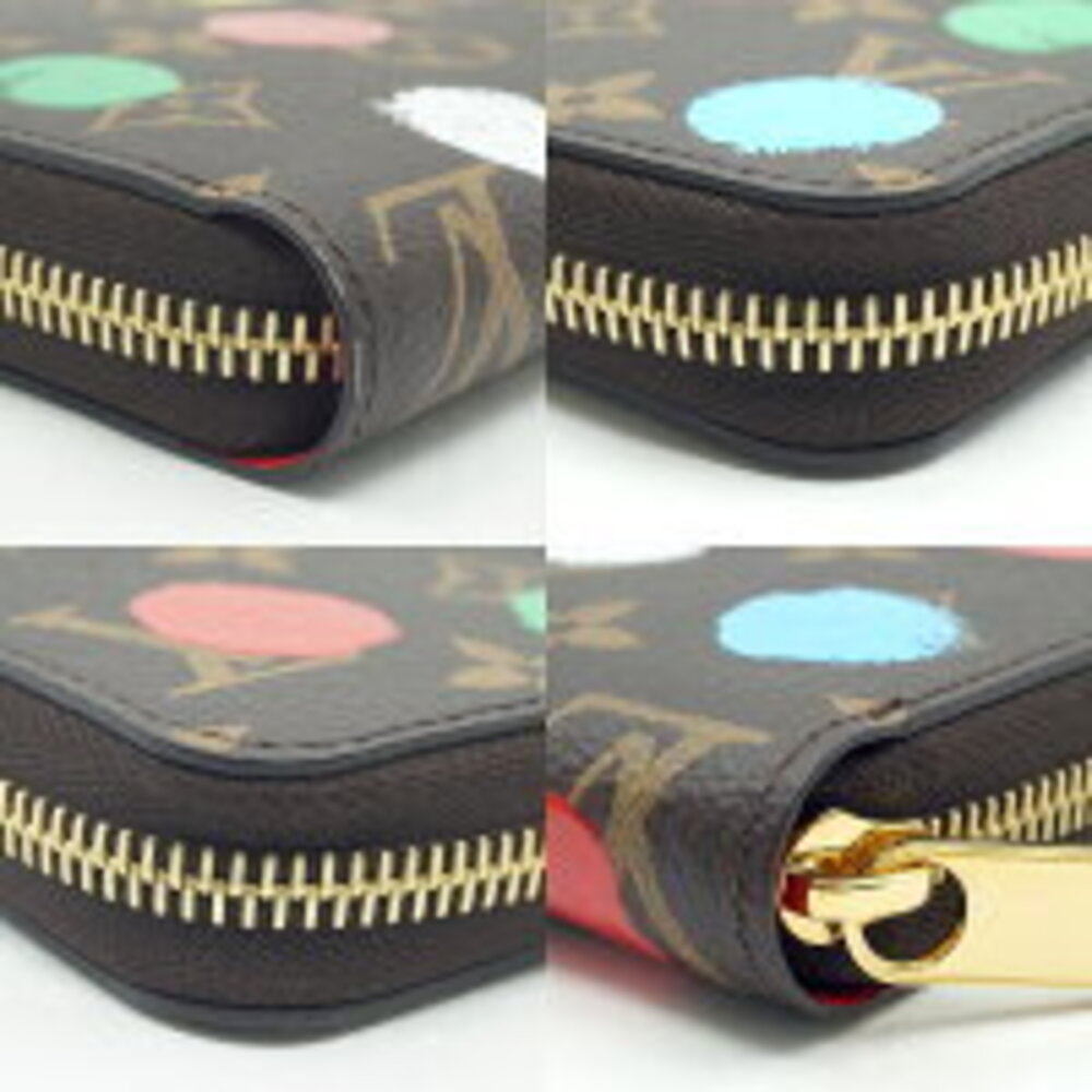 Louis Vuitton Yayoi Kusama Painted Dots Zippy Long Wallet Brown - Picture 3 of 7